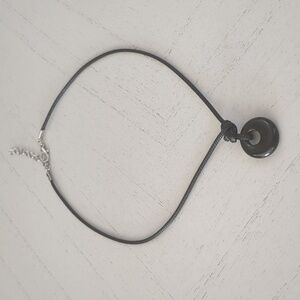 New Detachable PU Leather Chinese Feng Shui Amulet Pendant Necklace